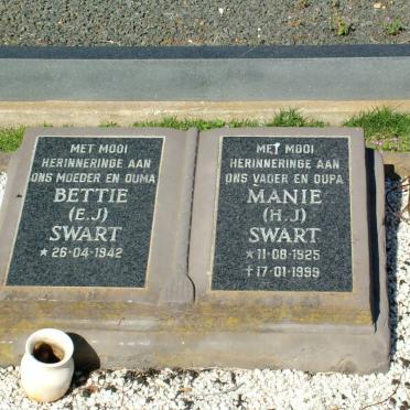 SWART H.J. 1925-1999 &amp; E.J. 1942-