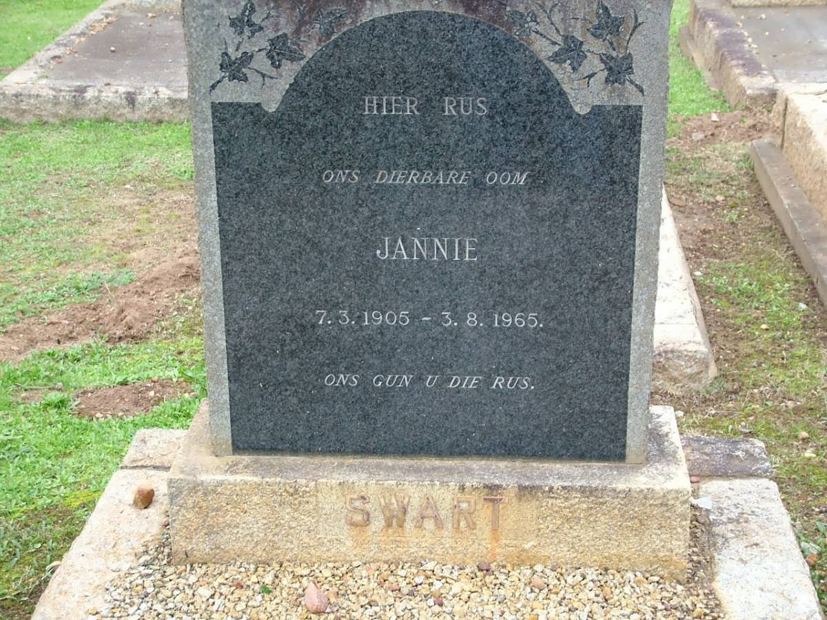 SWART Jannie 1905-1965