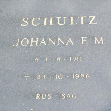 SCHULTZ Johanna E.M. 1911-1986