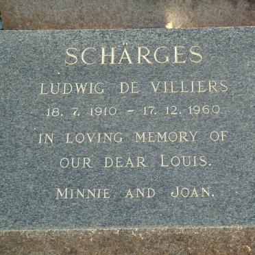 SCHÄRGES Ludwig De Villiers 1910-1960