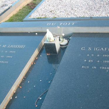 TOIT G.S., du 1902-1980 &amp; J.M. 1905-1994