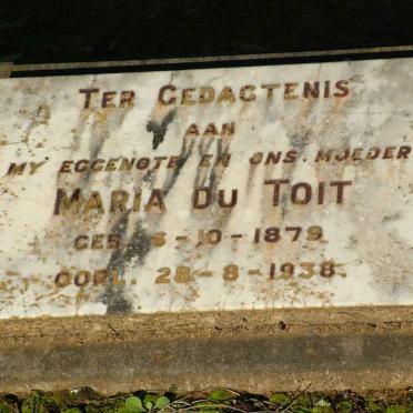 TOIT Maria, du 1879-1938