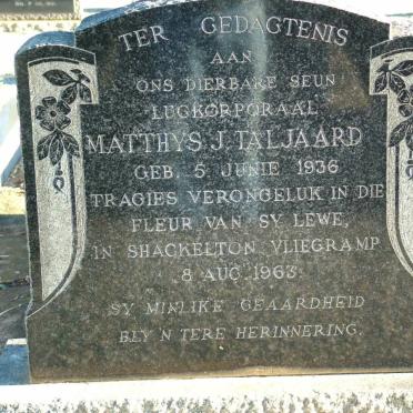 TALJAARD Matthys J. 1936-1963