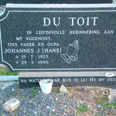 TOIT Johannes J., du 1925-1990