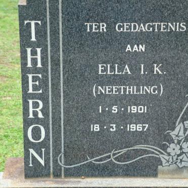 THERON Ella I.K. nee NEETHLING 1901-1967