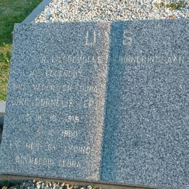 UYS Dirk Cornelis 1919-19??
