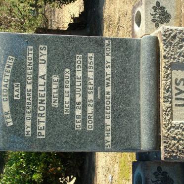 UYS Petronella nee LE ROUX 1902-1954