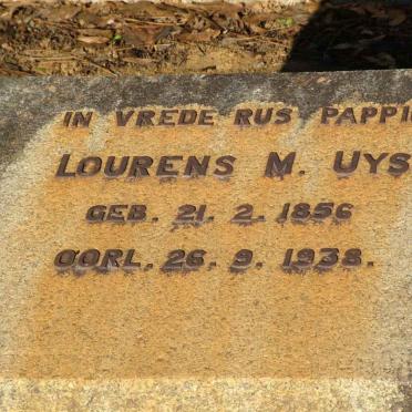 UYS Lourens M. 1856-1938