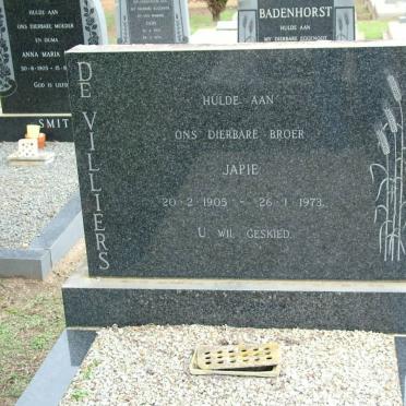 VILLIERS Japie, de 1905-1973
