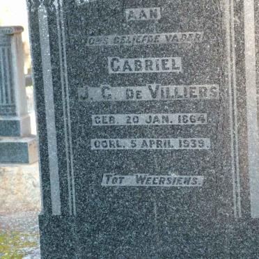VILLIERS Gabriel J.G., de 1864-1939