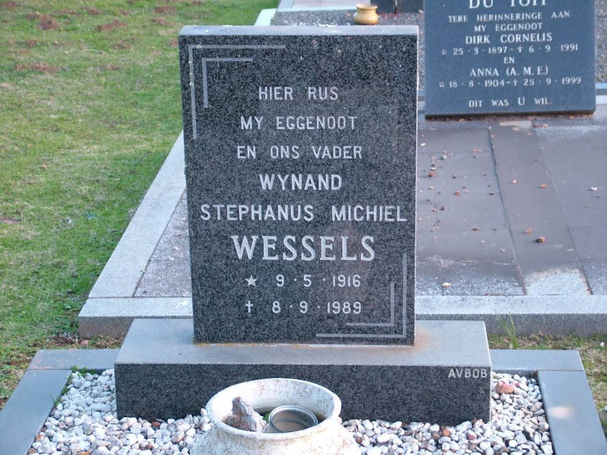 WESSELS Wynand Stephanus Michiel 1916-1989
