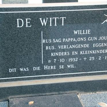 WITT Willie, de 1932-1983