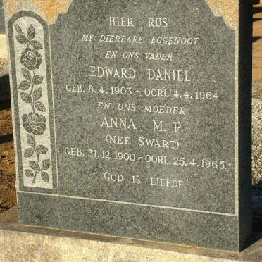 ?? Edward Daniel 1903-1964 &amp; Anna M.P. SWART 1900-1965