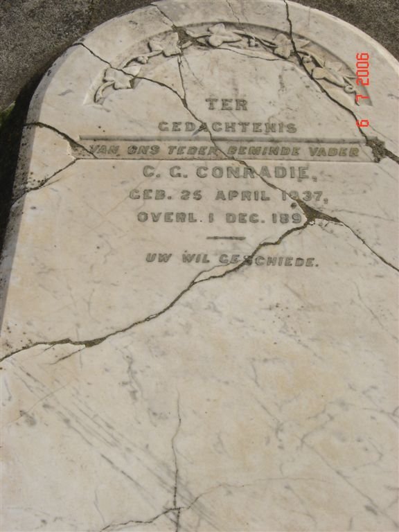 CONRADIE C.G. 1837-189?