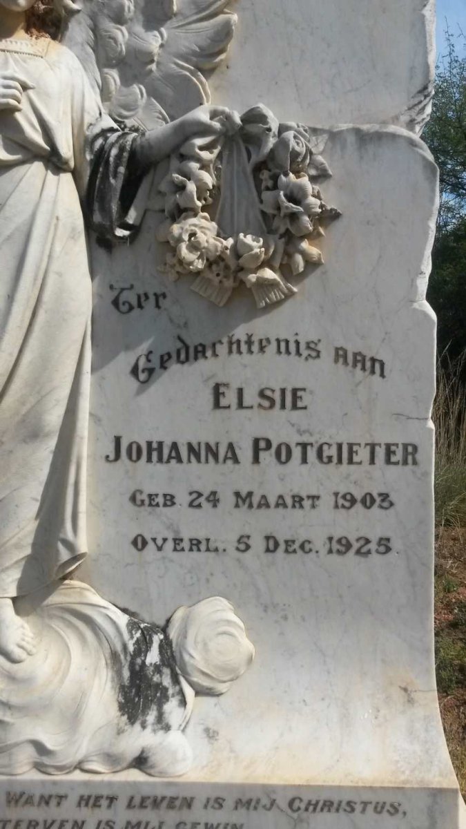 POTGIETER Elsie Johanna 1903-1925