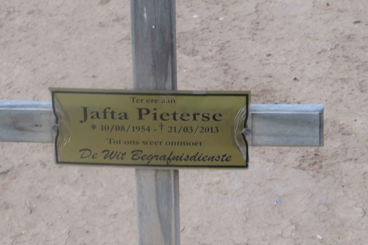 PIETERSE Jafta 1954-2013