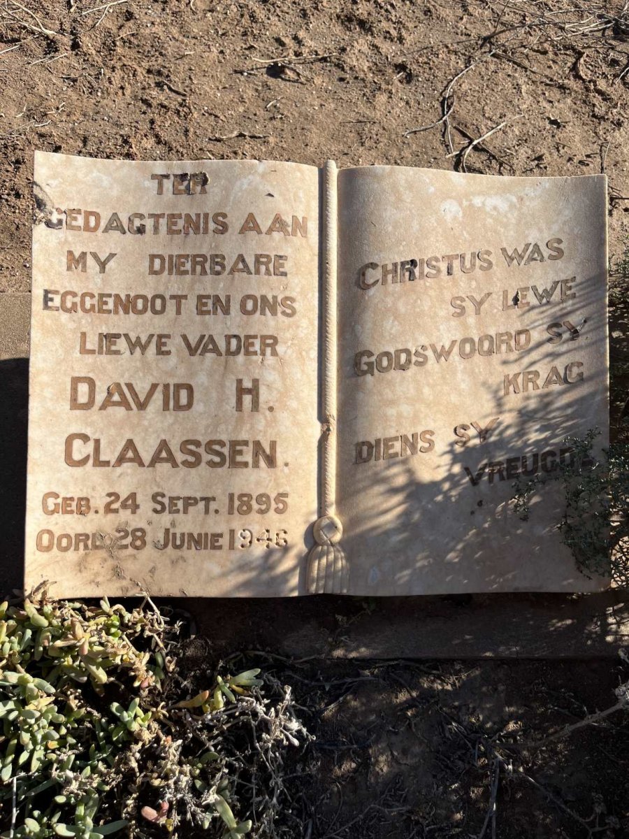 CLAASSEN David H. 1895-1946