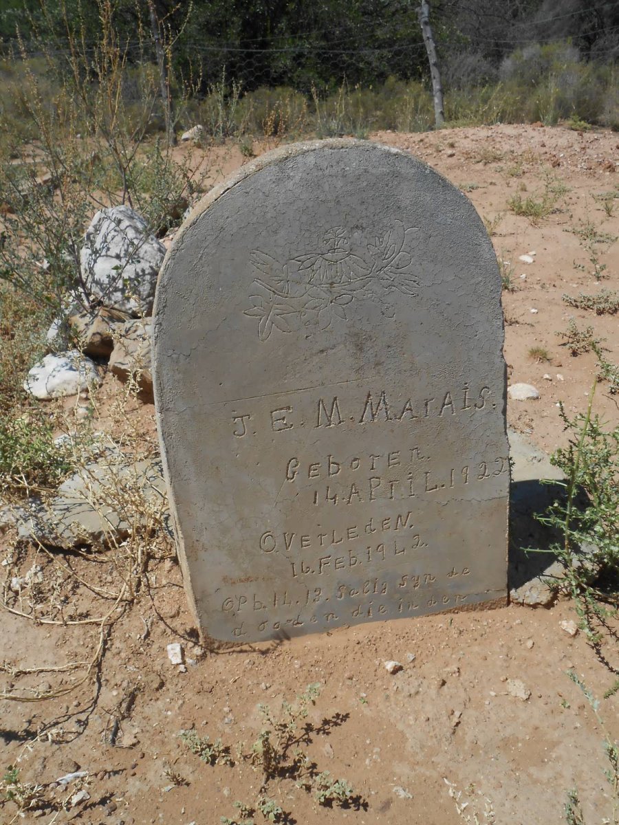 MARAIS J.E.M. 1922-1942
