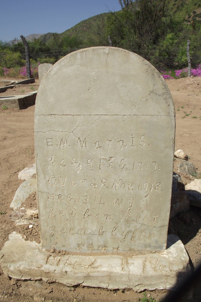 MARAIS E.M. 1917-1918