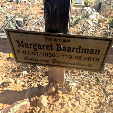 BAARDMAN Margaret 1930-2018