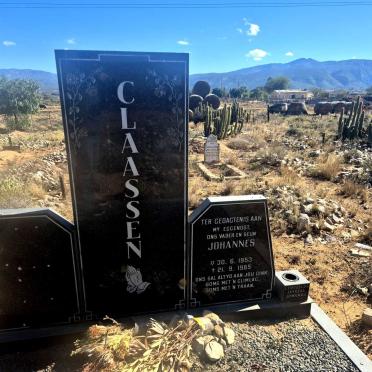 CLAASSEN Johannes 1953-1985