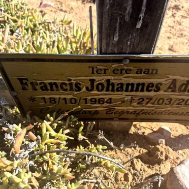 ADAMS Francis Johannes 1964-2017