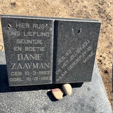 ZAAYMAN Danie 1982-1982