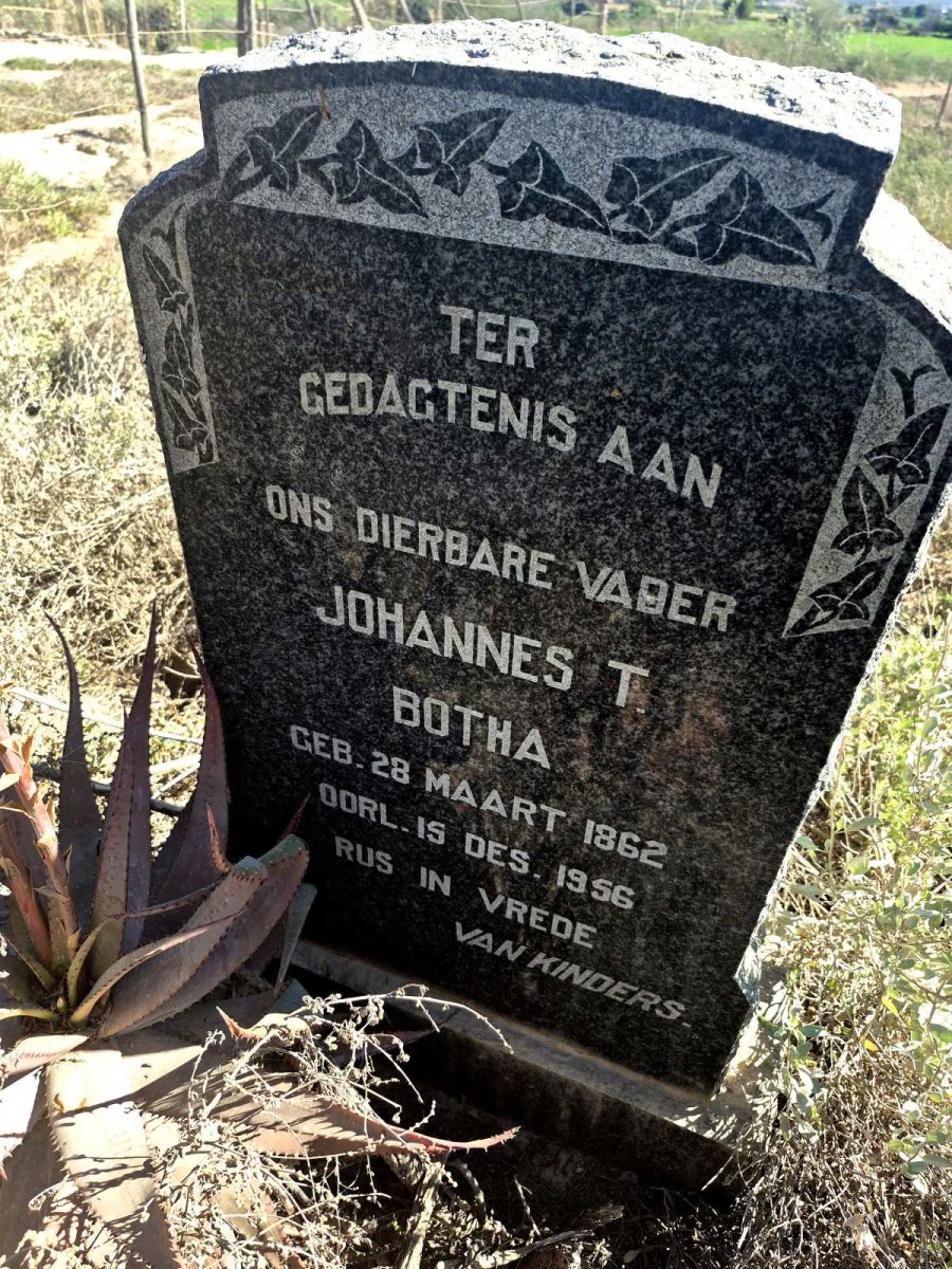BOTHA Johannes T. 1862-1956