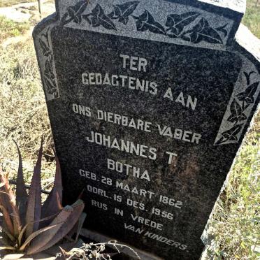 BOTHA Johannes T. 1862-1956