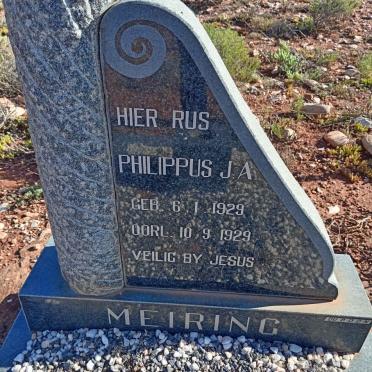 MEIRING Philippus J.A. 1929-1929