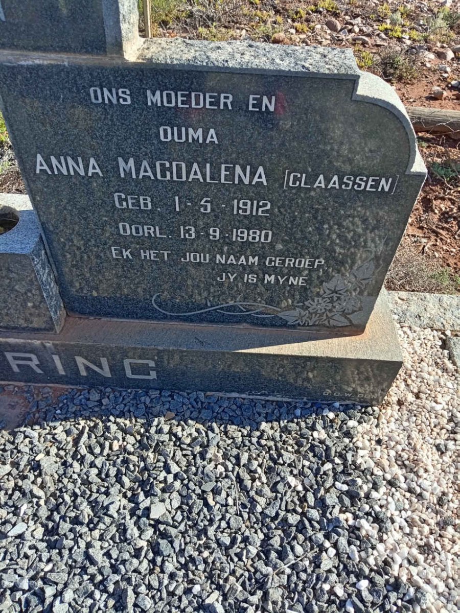 MEIRING Jan Johannes 1912-1969 & Anna Magdalena CLAASSEN 1912-1980 :: ZYL Ansie, van 1935-2010_4