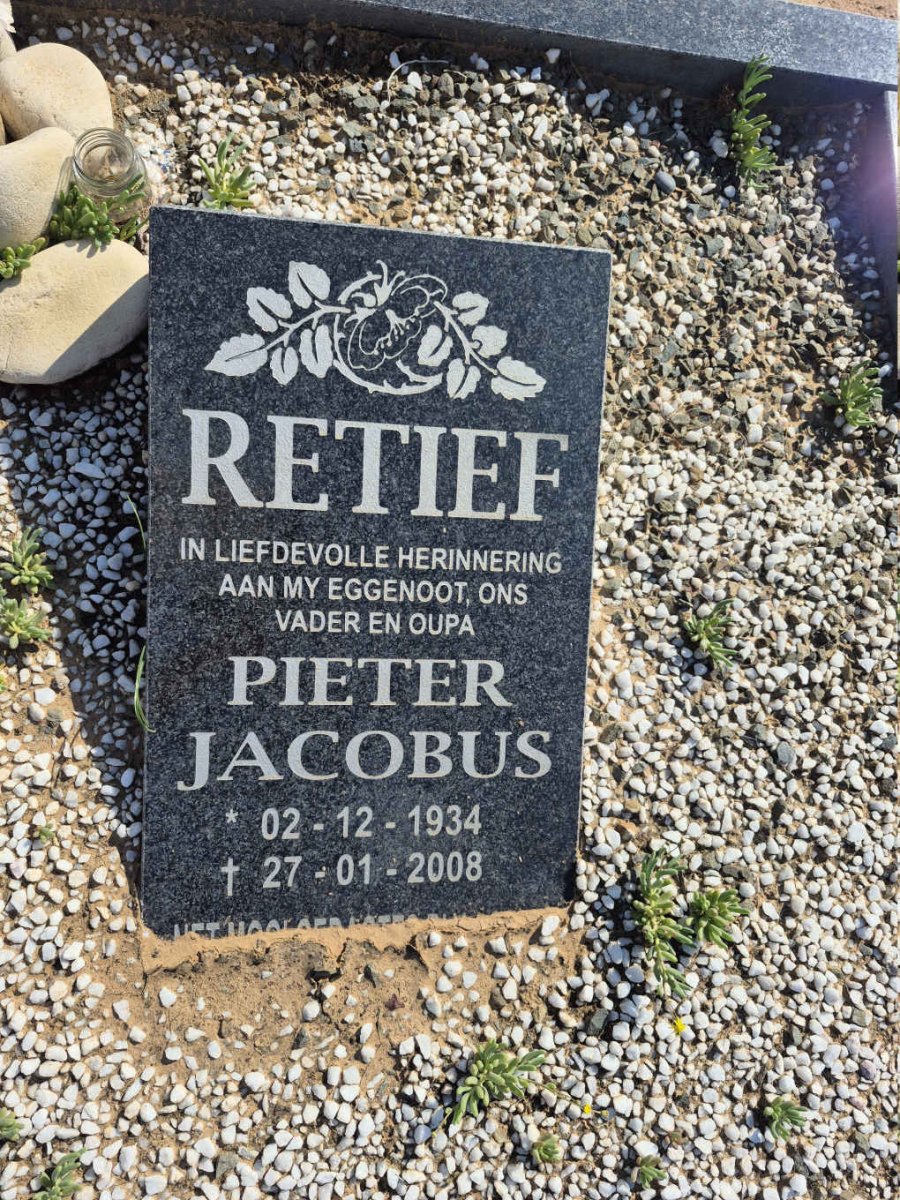 RETIEF Pieter Jacobus 1934-2008