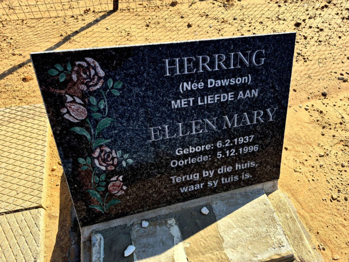 HERRING Ellen Mary nee DAWSON 1937-1996