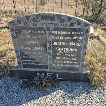 NEL Jakobus Dawid Herklas 1918-1965 & Beatrix Maria Gertruida PRETORIUS 1922-2012