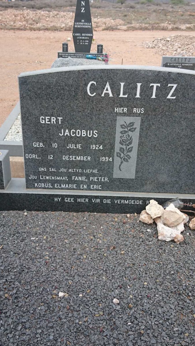 CALITZ Gert Jacobus 1924-1994