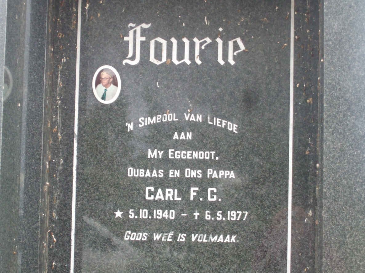 FOURIE Carl F.G. 1940-1977