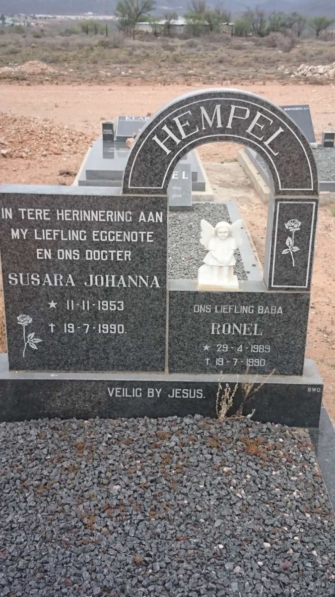 HEMPEL Susara Johanna 1953-1990 :: HEMPEL Ronel 1989-1990