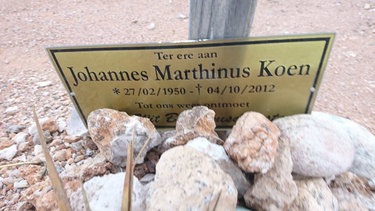 KOEN Johannes Marthinus 1950-2012