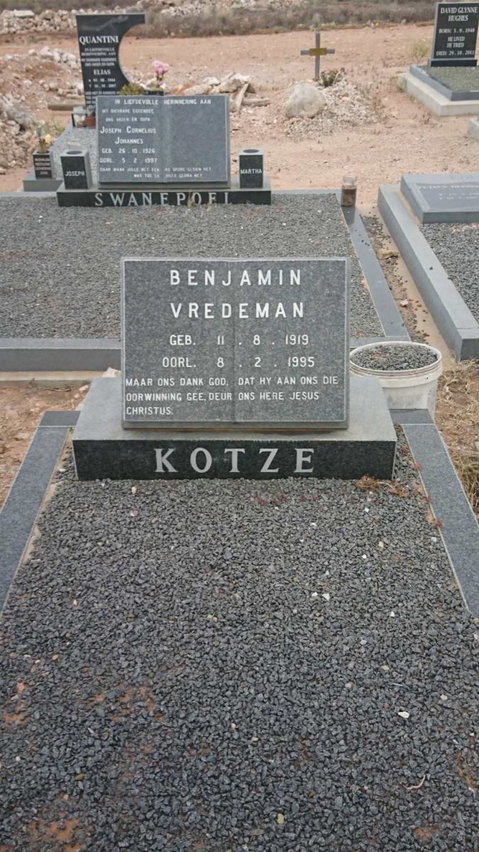 KOTZE Benjamin Vredeman 1919-1995