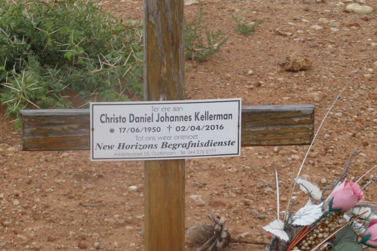 KELLERMAN Christo Daniel Johannes 1950-2016