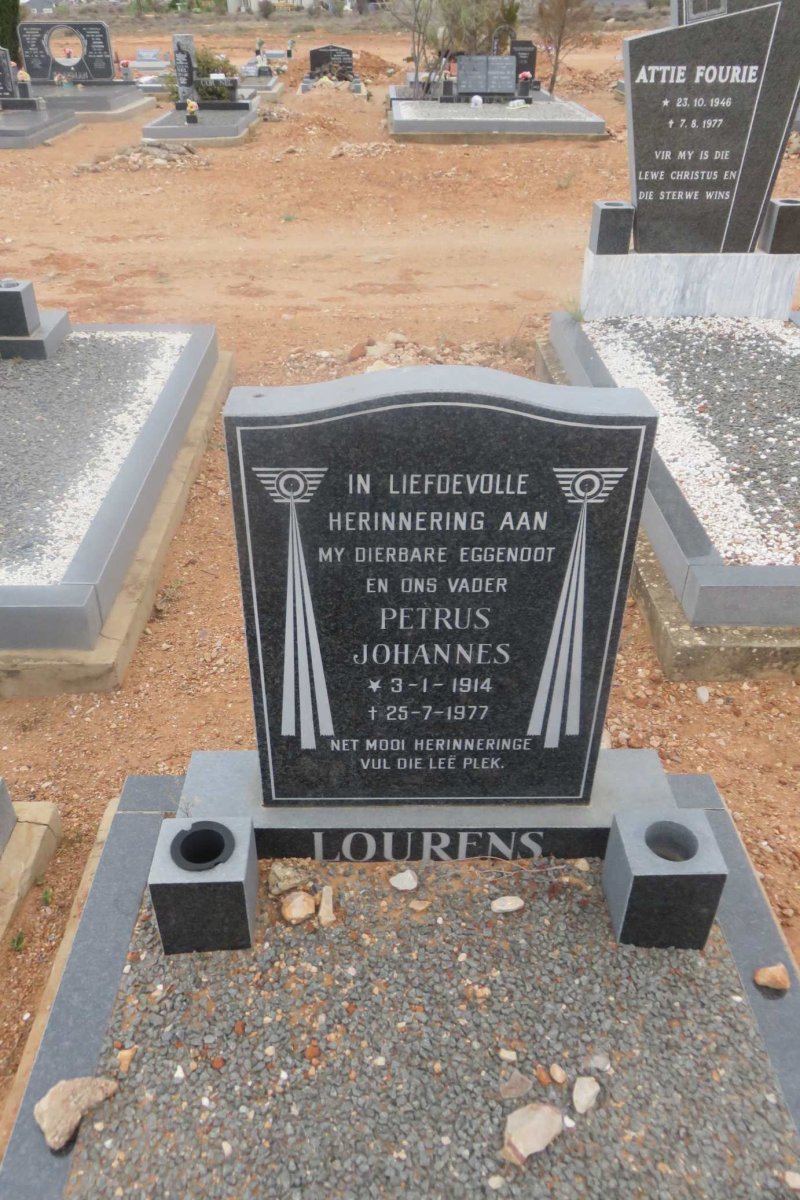 LOURENS Petrus Johannes 1914-1977