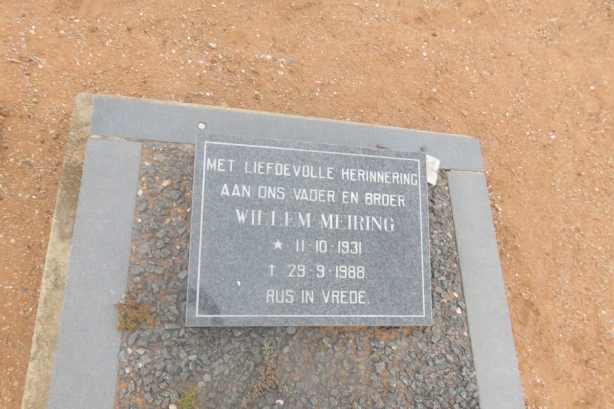 MEIRING Willem 1931-1988