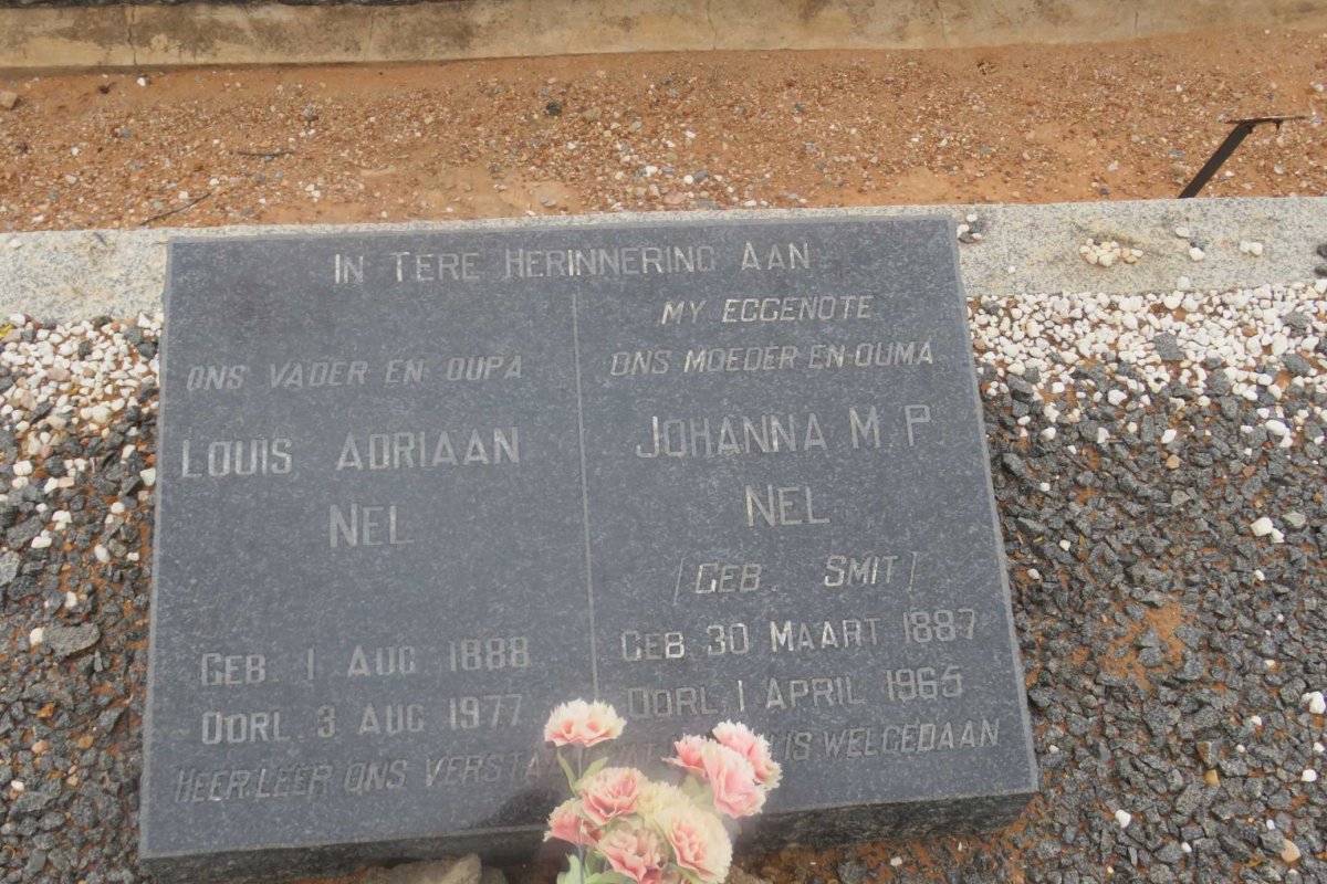 NEL Louis Adriaan 1888-1977 &amp; Johanna M.P. SMIT 1887-1965