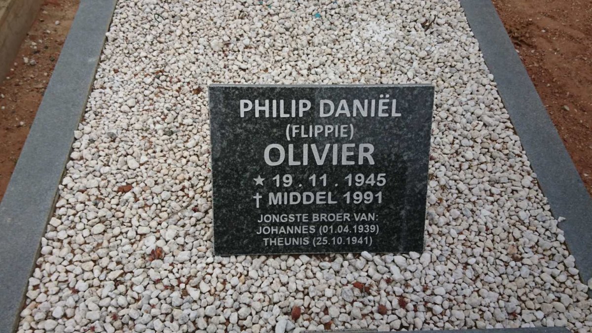 OLIVIER Philip Daniël 1945-1991