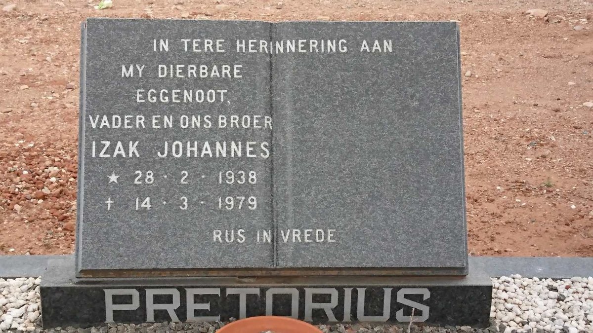PRETORIUS Izak Johannes 1938-1979