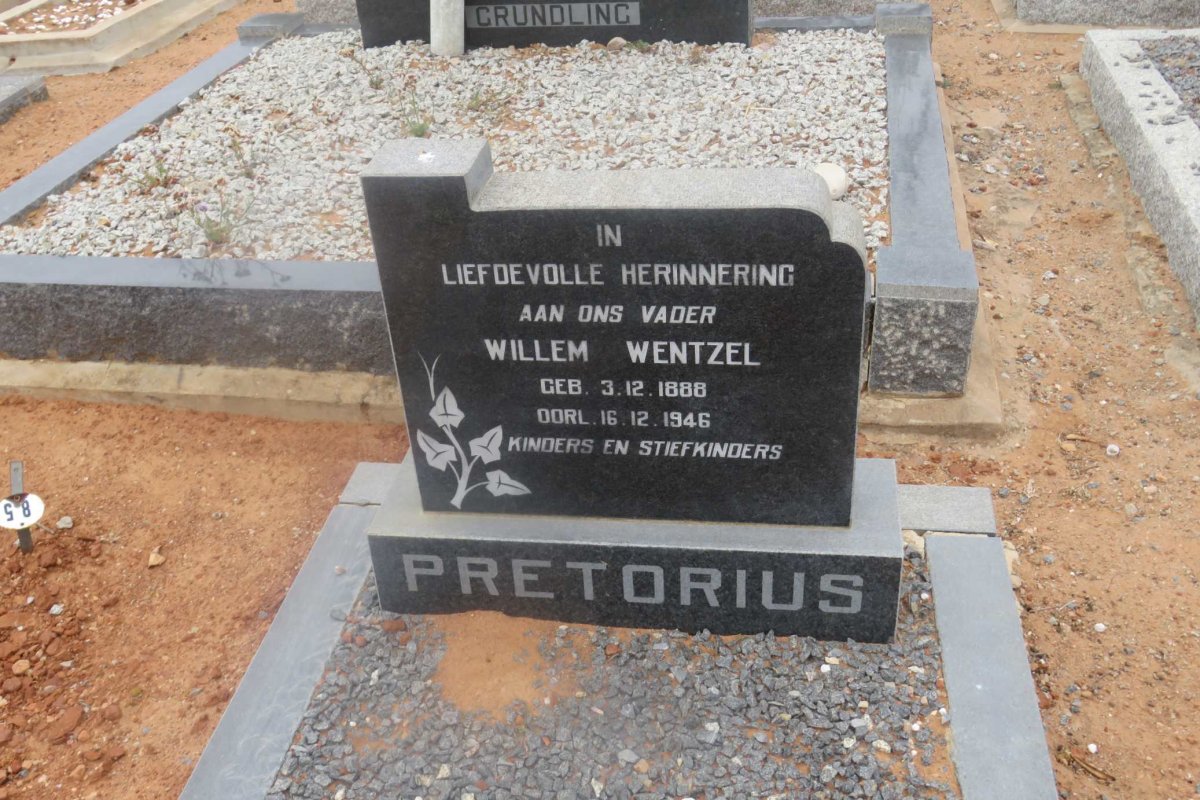 PRETORIUS Willem Wentzel 1888-1946