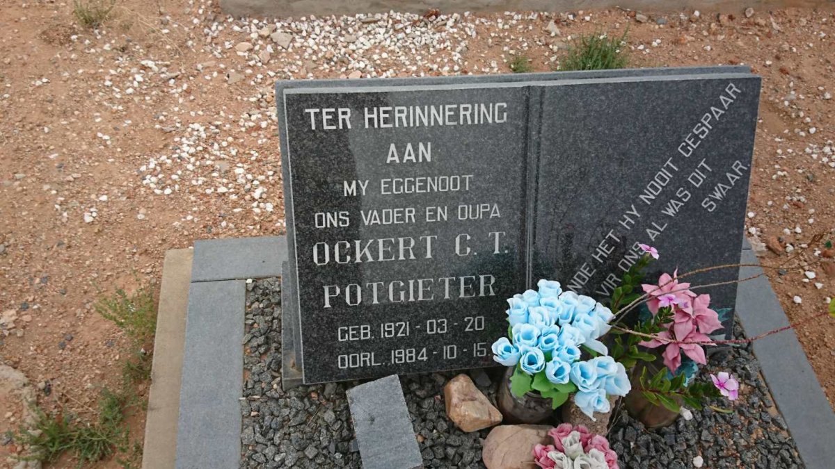 POTGIETER Ockert C.T. 1921-1984