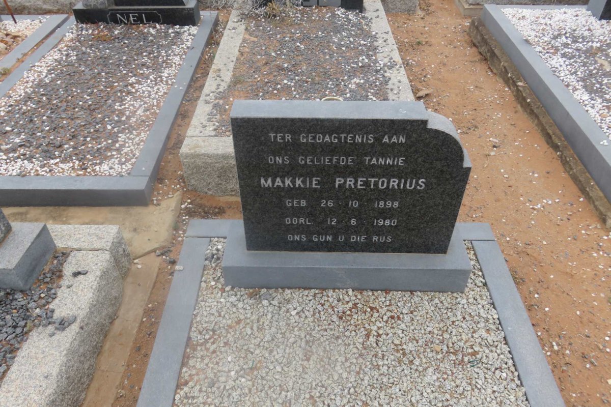 PRETORIUS Makkie 1898-1980