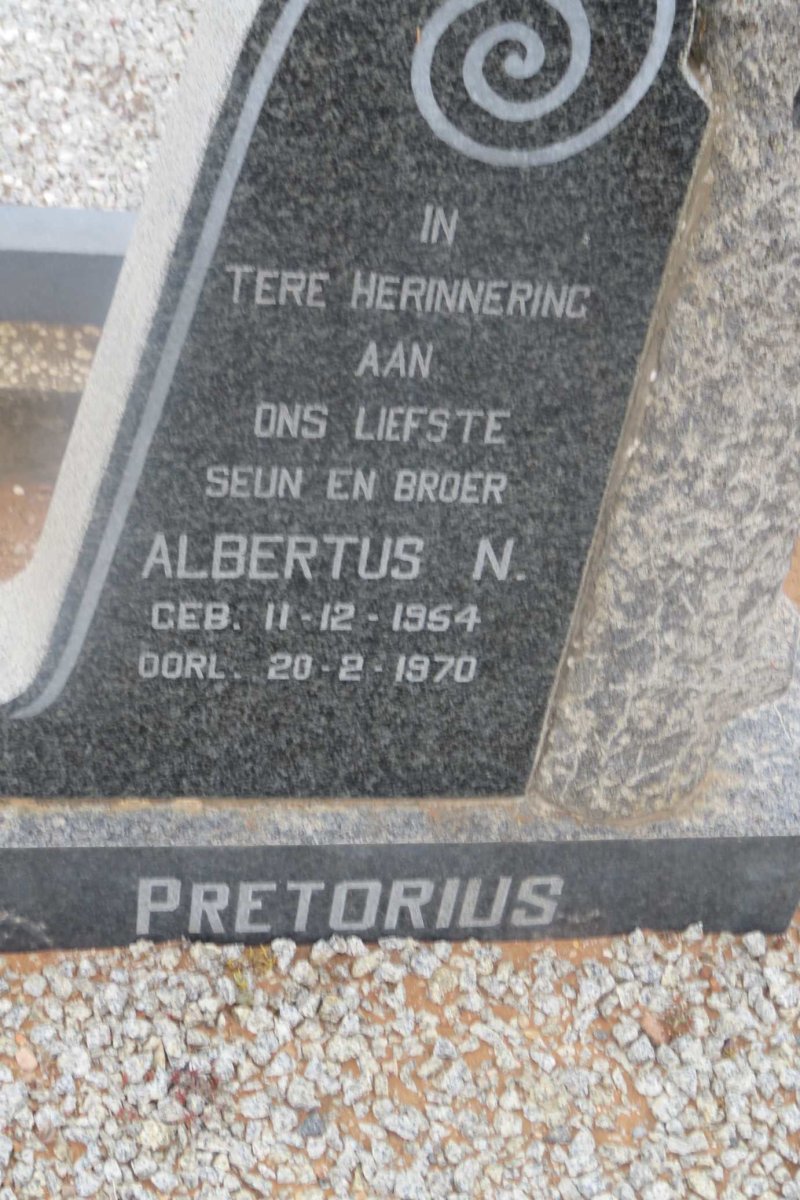 PRETORIUS Albertus N. 1954-1970