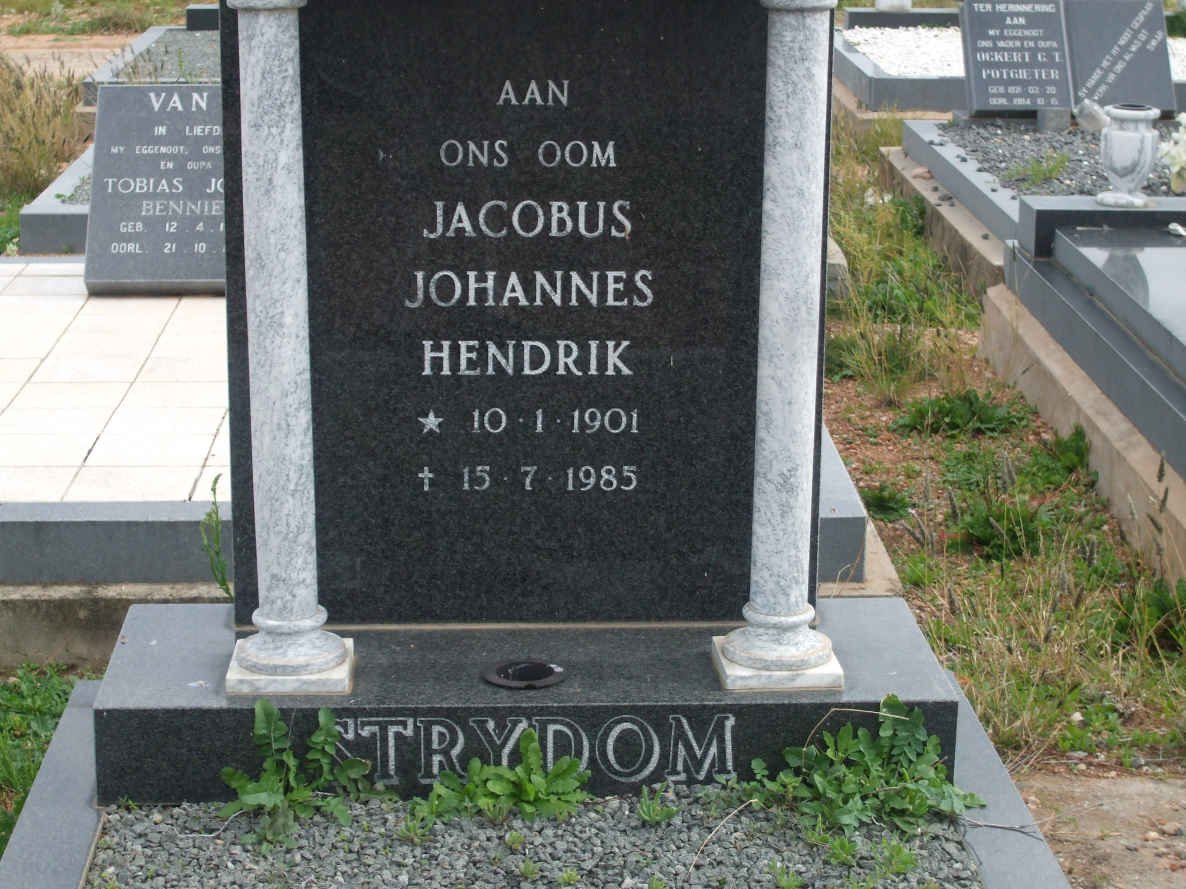 STRYDOM Jacobus Johannes Hendrik 1901-1985